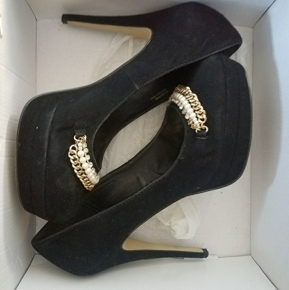 Black Suede heels